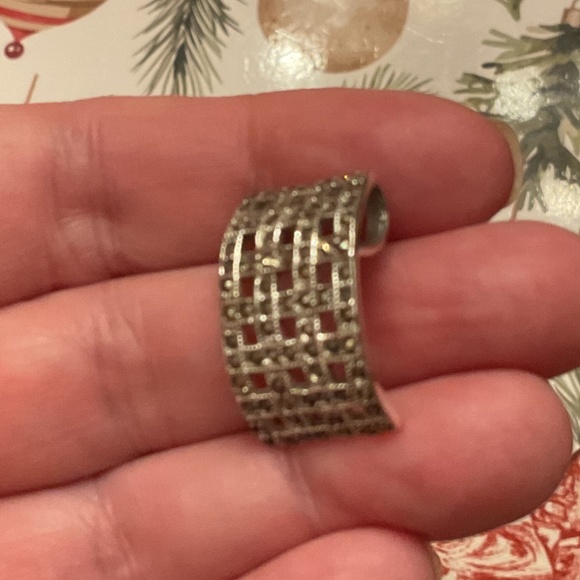 NWOT Sterling Silver 925 MARCASITE Beautiful Pendant - Picture 6 of 6